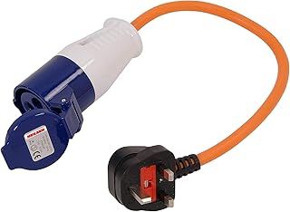 Neilsen 240 V UK CT2898 Caravan to 3 Pin Mains Supply Adaptor Lead Hook Up Cable Converter