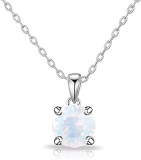 Philip Jones White Opal Necklace Created with Zircondia® Crystals