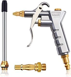 Noosverl Air Blower Gun for Compressor, Dust Airline Gun with Extension Nozzle, 1/4" BSP British & German Air Duster Cleaning Tool