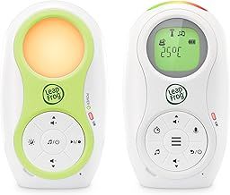 LeapFrog LF80 Digital Audio Baby Monitor,Long Range up to 460 Meters, Baby Monitor with Night Light,Temperature Sensor, Soothing Lullabies,Two-Way Intercom, Feeding Reminder,3-Level Sound Indicator