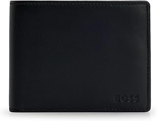 BOSS Mens Asolo Embossed-Logo Wallet in Grained Leather