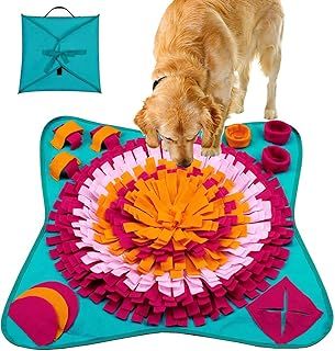 Dog Snuffle Mat - Washable Pet Feeding Nosework Treats Mat Puzzle Training Toy for Dogs Large Medium Puppies