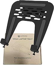 10-17” Laptop Mount Tray for VESA Monitor Arms and Stands Supports Mounting Notebooks, Tablets, and Portable Monitors (Tray Only) Easy Place & Take Away Design