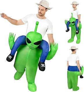 AYBUY Inflatable Costume, Blow up Fancy Dress for Adults Kids, Funny Ride-on Halloween Costumes for Halloween Cosplay Masquerade Party