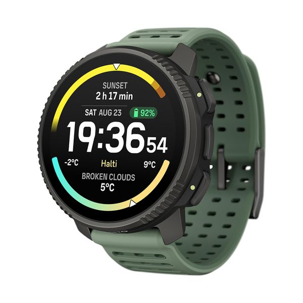 SUUNTO Vertical 2 GPS Sport Watch, Bright AMOLED Touchscreen with Rugged Design, Built-in LED Flashlight, 20-Day Battery Life, Offline Maps, Trusted Navigation, 115+ Sport Modes (Titanium Sage)