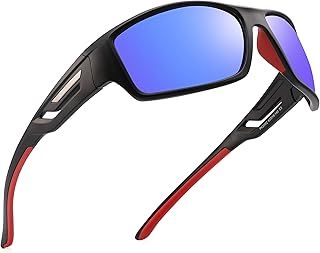 PUKCLAR Polarised Sports Sunglasses for Men Women Driving Sunglasses Cycling Running Fishing Goggles TR90 Frame