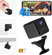 No WiFi Security Camera with SIM Card, 4G LTE Cellular Security Camera, 5200mAh Battery, 1080P HD Car Security Camera, Mini 4G Camera, 160° Wide View, Motion Detection Alert, 10m Night Vision