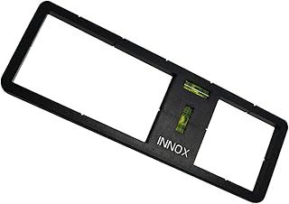 Innox Electrical Socket Back Box Cutting Template - with Vertical and Horizontal Spirit Levels I Electricians Tools I Double Plug Sockets I Double Socket Back Box I Spirit Level (Black)