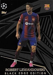 Match Attax Extra 2023 2024 Robert Lewandowski Black Edge Trading Card