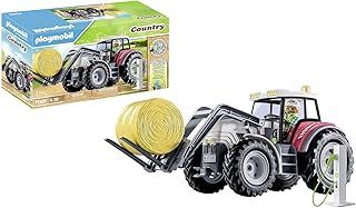 Playmobil 71305 Country Large Electric Tractor, An electric-powered tractor with an openable roof and E-charging station, fun imaginative role play, playsets suitable for children ages 4+