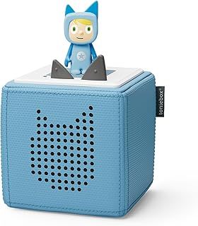 tonies Toniebox Wireless Musical Storybox Starter Set, including 1 Creative, Light Blue