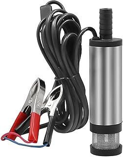 Fuel Transfer Pump, Water Pump 12v, Stainless Steel Submersible Water Pump, Multi-Purpose Water & Oil Transfer Pump for Diesel Vehicles & Speed Boats (Not for Gasoline & Flammable Liquids)