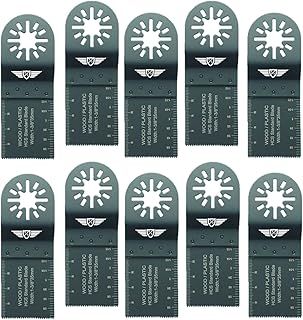 10 x 35mm TopsTools UN35F_10 Wood Cutting Blades Compatible with Bosch Fein (Non-StarLock) Makita Milwaukee Einhell Ergotools Hitachi Parkside Ryobi Worx Workzone Multitool Multi Tool