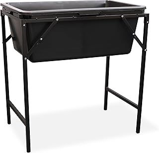 Bathtub With Foldable Metal Stand, Drain Valve for Dogs and Cats Included, Portable, Pet Paddling Pool with a Tap, Plastic Dog Pool, 4 sizes (90L; 78x48x31[cm]+stand)