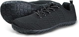 ZZFABER Barefoot Shoes for Men and Women, Trail Running Shoes, Sports Shoes, Trainers, Fitness Shoes with Soft, Thick Sole, Minimal Shoes, Women's Barefoot Shoes, Sizes 36-46