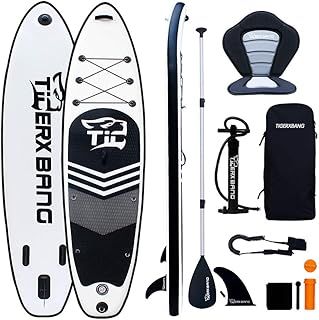 Inflatable Stand Up Paddle Board SUP Board with Kayak Seat |320x82x15cm| 305x82x15cm| for Adults/Kids| ISUP PaddleBoarding Complete Kit