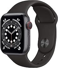 Apple Watch Series 6 (GPS + Cellular, 40MM) - Space Gray Aluminium Case with Black Sport Band (Renewed)