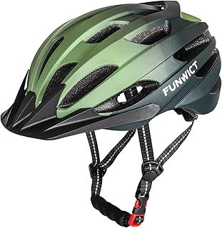 FUNWICT Mtb Mountain & Road Bike Helmet for Adult Men Women, Lightweight Cycle Helmet with Detachable Sun Visor, Adjustable Bicycle Helmet for Cycling Size 22.44-24 inches