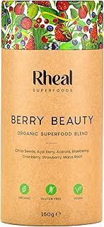 Rheal Berry Beauty 150g | 30 Servings | Nutritious Superfood Blend with Açai Berry & Acerola | Contains Your Daily Serving of Vitamin C | 100% Organic & Gluten Free | Plant Based | Certified B Corp