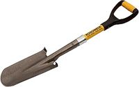 Roughneck Micro Drainage Shovel, Heavy-Duty Blade, Compact Design for Digging Narrow, Deep Trenches & Holes in Confined Spaces – 710mm (28”)