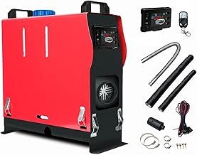 5KW / 8KW 12V Diesel Air Heater All-in-one Parking Heater Diesel Night Heater With LCD Switch & Remote Control for Car Trucks Boat Trailer Caravan Campervans (Single Hole Red, 5KW)