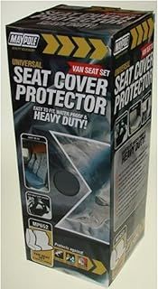 Maypole Heavy Duty Waterproof Nylon Van Seat Cover Set, 1 Single Front Cover and 1 Double Front Seat Cover