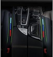 Sports Fashion Car Seat Crevice Gap Filler Slot Plug Faux Leather Car Seat Gap Pad Fillers Spacer Filler Slot Plug black