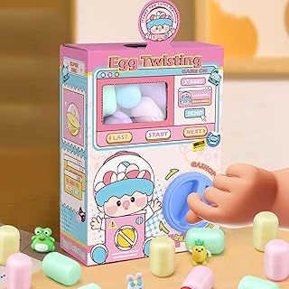 Lalvilaiy Mini Vending Machine Kids Toys Claw Machine Dragon Egg Twist, Interactive Creative Surprise Eggs with Toys Inside, Perfect for Birthdays, Halloween, Christmas, Easter egg hunt gift (pink)