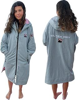 Ultra Dry waterproof changing robe with soft warm Sherpa Fleece Lining, changing robes adult womens mens for Swimming, surfing and Water-sports