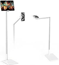 CAMOLO Tablet Floor Stand, Overhead Shot, Extendable Phone Holder,360° Angle Adjustable Phone Stand for iPad, Kindle, iPhone, gym, bed, eBook reader Or Other (4.7''-11'') Screen Devices