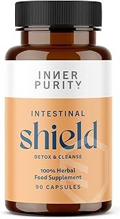 Intestinal Shield - Candida & Antimicrobial Cleanse, Natural Colon Detox Support with Wormwood, Black Walnut, Cloves, Grapefruit Seed Extract & More, 100% Herbal, 90 Capsules
