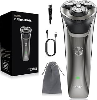 Electric Razor for Men, 2025 Upgraded Mens Electric Shavers for Men 2 in 1 Waterproof Cordless Rotary Beard Rechargeable Shaver for Face, Wet & Dry Use (A3-Pro)
