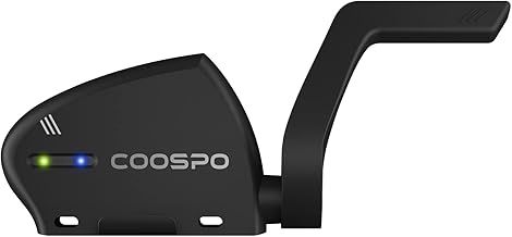 COOSPO Cadence and Speed Sensor, Bluetooth ANT+ Wireless 2 in 1 RPM Bicycle Cadence Sensor, Bike Speed Sensor for Cycling Computer, Compatible with Zwift/Wahoo/Peloton/Openrider/Rouvye APP