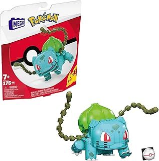 MEGA Pokémon Building Toys Set Build & Show Bulbasaur with 175 Pieces, Articulated and Poseable, 4 Inches Tall, for Kids, GVK83