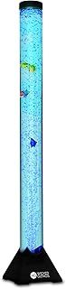 Wicked GIZMOS Large Colour Changing Bubble Lamp LED Light Tubular Freestanding Design with Bubbles and Fish (60cm)
