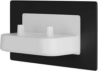 Black Metal In-Wall Twin Electric Toothbrush Charger - PV11P-B-FR