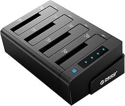 ORICO 40TB USB 3.0 to SATA I/II/III 4 Bay External Hard Drive Docking Station for 2.5 or 3.5 inch HDD, SSD with Hard Drive Duplicator/Cloner Function [4 x 10TB]-6648US3