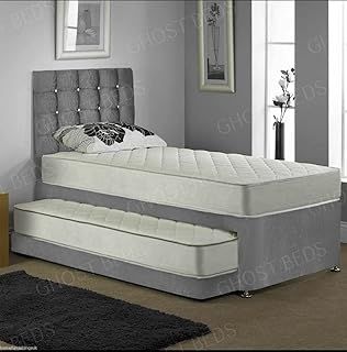 GHOST BEDS DIMENSIONS: L 200 cm x W 180 cm x H 119 cm with integrated 50.8 cm headboard