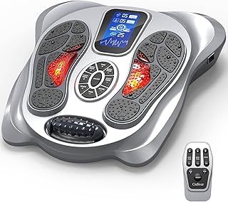 New Circulation Machine Creliver, Circulation Stimulator Booster for Feet and Legs, EMS Foot Massagers for Neuropathy Pain Relief, RLS, Plantar Fasciitis, with 4 Pads