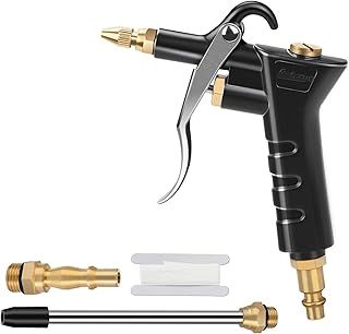 Profiwoab Air Blow Gun, Air Compressor Tools with Extension Nozzle & 1/4" NPT and 1/4" BSP Connector,Air Duster Cleaning Tool for Compressor Professional