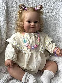 Dolls Lovely 24 inch 60 cm New Reborn Maddie Girl Doll with Rooted Blonde Hair Soft Cuddle Body Toys