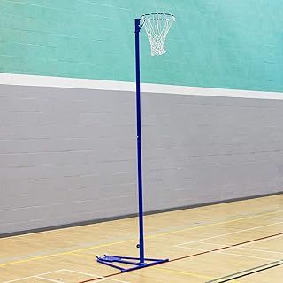 Freestanding Netball Post (School Standard) – Wheelaway Self Weighted Netball Package – Add Ball & Padding! [Net World Sports] (Single Netball Posts Only)
