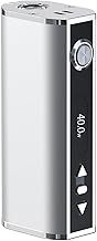 Eleaf iStick Temperature Controlled 40W Mod Box: Advanced Vaping | Temperature Control | Compact Design (Silver) Eleaf Vape MOD BOX No Nicotine