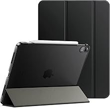 JETech Case for iPad Air 11-Inch M3/M2 (2025/2024), iPad Air 5/4 (2022/2020 5th/4th Generation 10.9-Inch), Slim Stand Hard Back Shell Cover with Auto Wake/Sleep (Black)
