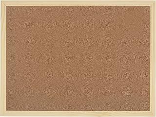 OWLKELA 90X60cm Thicken Cork Board, Notice Pin Board, Memo Board, with 10 Pushpins and Hanging Rings Vision Board, Bulletin Board for Office, Classroom or Home Classic Wooden Frame