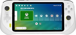 Logitech G Cloud Gaming Handheld, Portable Gaming Console with Long Battery Life, 1080P 7-Inch Touchscreen, Lightweight Design, Xbox Cloud Gaming, NVIDIA GeForce NOW, Google Play - UK plug - White