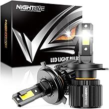 H1 LED Headlight Bulb, 300% Super Bright Car H1 LED Bulb 15000LM 72W H1 Headlight Bulb LED 6500K Cool White H1 Car Headlight Bulb Conversion Kit, H1 LED (2 PCS)