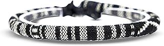 Made by Nami Surfer Beach Bracelet Men & Women - Braided Boho Summer Bracelets - Handmade Festival Jewellery - 100% Waterproof & Adjustable - Ethnic Hippie Style (Black)