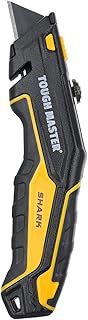 Utility Knife, Retractable Function Plus 4 Piece SK2 Blades, Aluminium Alloy Handle, Comfortable Grip Ideal for Cutting Plastic, Paper, Carpet, Leather, Aluminium Sheets… (TM-UTK184)