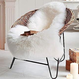 Faux Lambskin Sheepskin Rug Longhair Faux Fur Faux Fleece Chair Sofa Cover Seat Pad Soft Shaggy Decor Fur Area Rug Floor Carpet